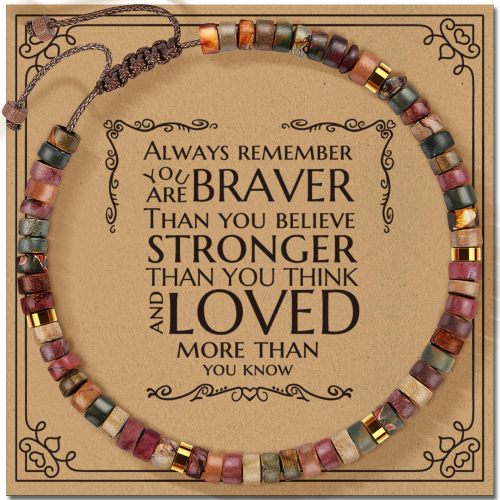 Picasso Red Turquoise Bracelet Coffee Color Cord Hand-woven Adjustable Blessing Bracelet 4mm Red Turquoise Bracelet