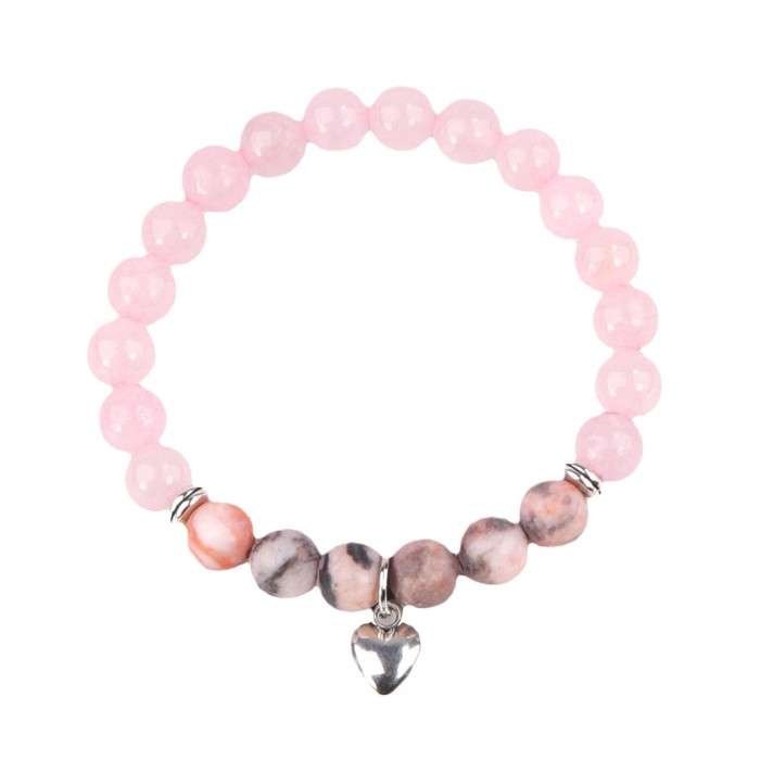 European and American Cross-Border Hot Sale Heart Bracelet Men's Handmade Pendant Accessories Women's Versatile High-End Card Bracelet Gift