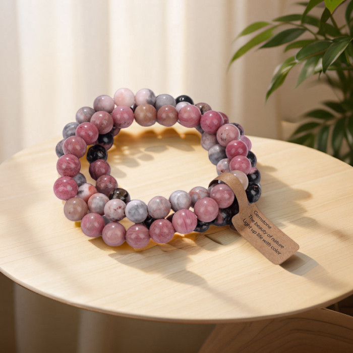 New Set Crystal Agate Tiger Eye Stone Women's Bracelet Amethyst Multi-layer Combination Bracelet Amazon Wish Hot Sale