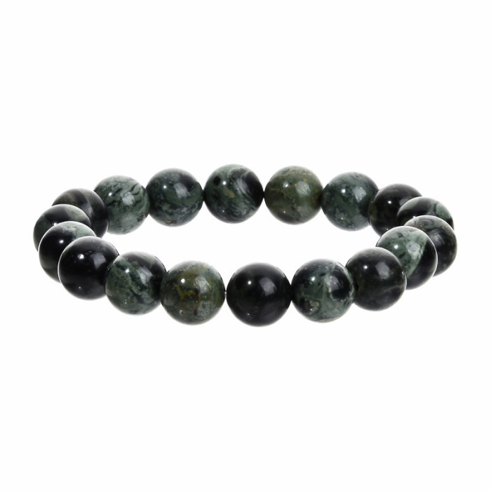 New Cross-Border 10MM Indian Agate Red Wood Grain Bracelet Wholesale Beaded Agate Colorful Crystal Bracelet Cross-Border