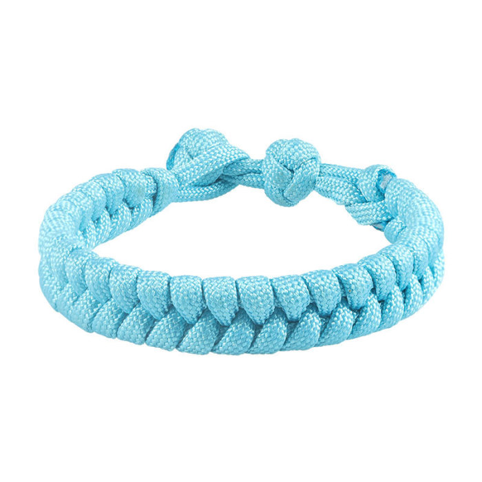 New Jewelry Solid Color Paracord Bracelet Handmade Woven Bracelet Unisex Versatile Simple Hand Rope