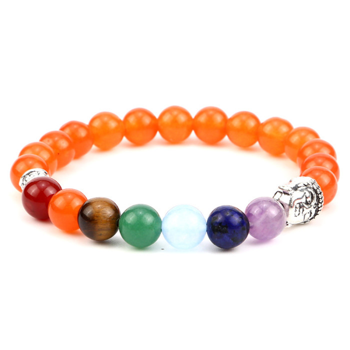 Cross-Border Tiger Eye Stone 8mm Green Aventurine Red Agate Bracelet 3-Piece Set Hand String Jewelry Beads Wholesale