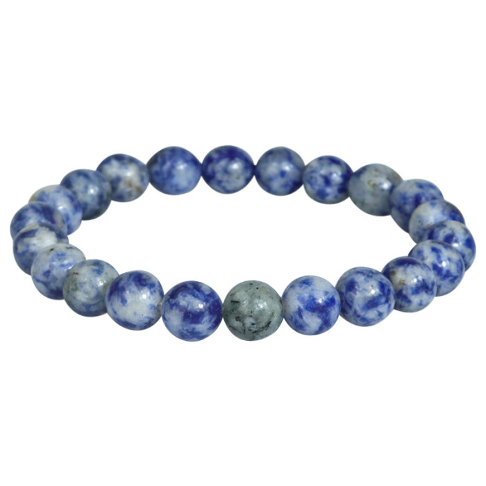 Cross-Border Hot-Selling Pink Zebra Emperor Stone Amethyst Bracelet Wholesale Bracelet White Pine Shoushan Stone Bracelet Factory Direct Sale