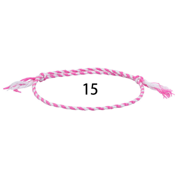 Amazon Hot-Selling Cotton Thread Woven Bracelet Bohemian Style Simple Versatile Bracelet Long-Term In-Stock Supply