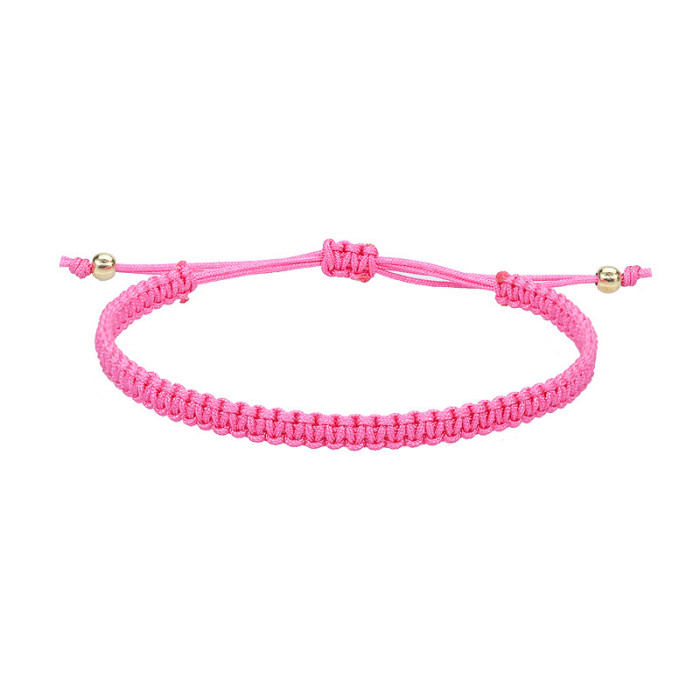Amazon Hot Sale Hand Weaving Bracelet Flat Knot Friendship Carrying Strap Spot Multi-Color Optional