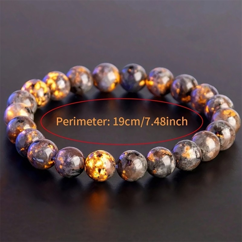 Cross-Border Temu Flame Stone Bracelet for Men and Women, High-End Ins Punk Style Bracelet, Factory Jewelry, Amazon Bestseller