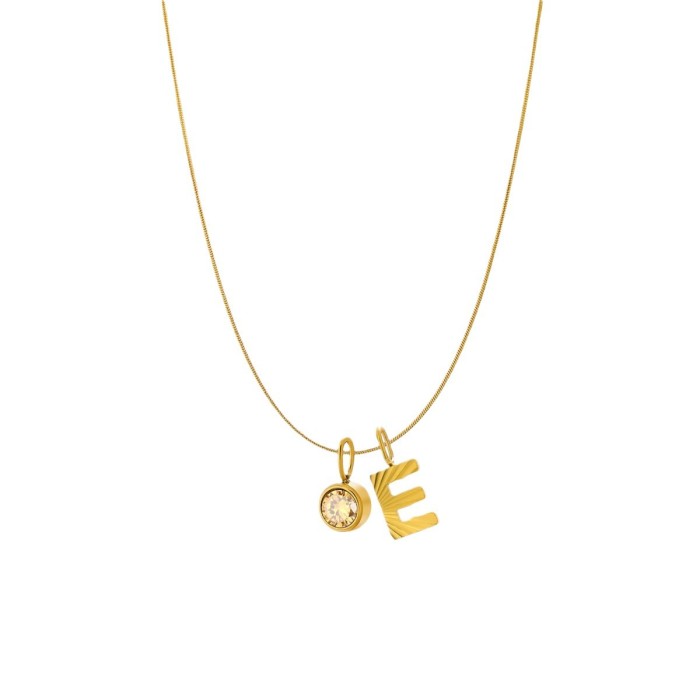 New 26 English Alphabet Charms Pendants Personalized Stainless Steel Letter Accessories Wholesale, Necklaces