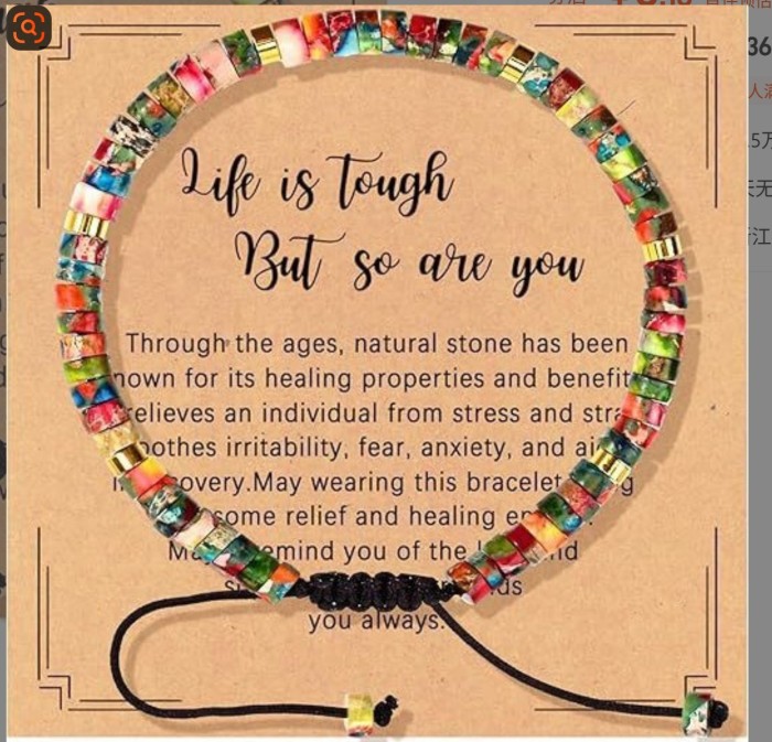 Cross-Border Natural Stone Spacer Beads Braided Bracelet Exquisite Fashion Women's Jewelry Pink Quartz Adjustable Bracelet Wholesale