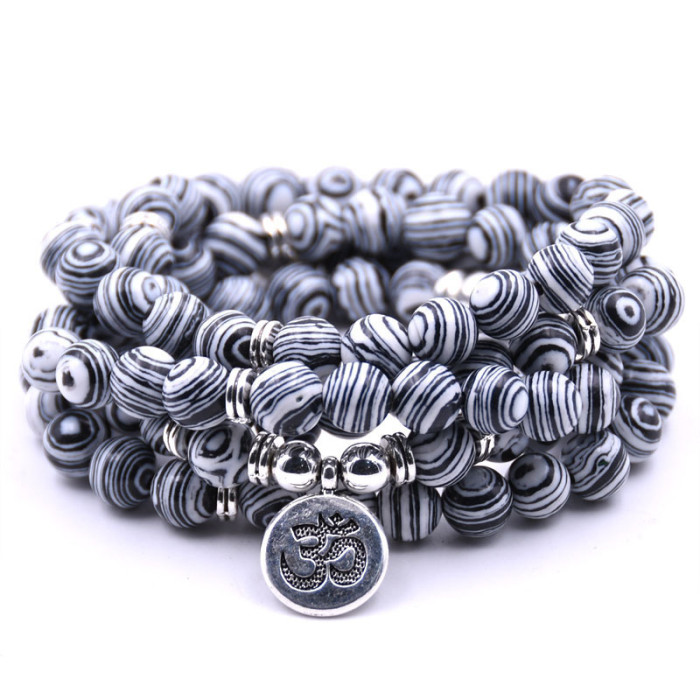 Amazon Cross-Border Hot Sale Natural Stone Bracelet Men's Versatile Volcanic Stone Bracelet Women's Niche Accessories Cultural Play Jewelry