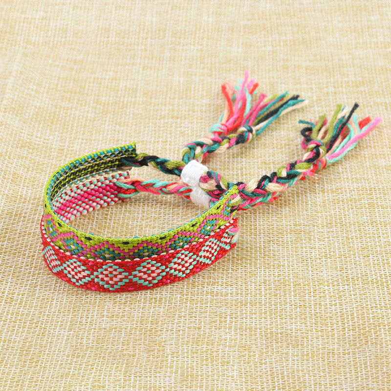 European and American Hot-Selling Woven Bracelet Nepal Ethnic Style Lucky Friendship Bracelet New Colorful Woven Bracelet In Stock