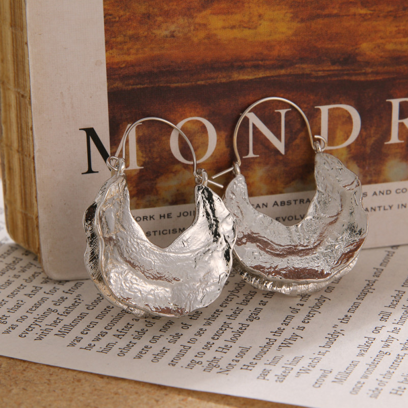 European and American Cross-Border Artistic Retro Natural Water Drop Earrings Gold Alloy Earrings Ear Studs Wholesale