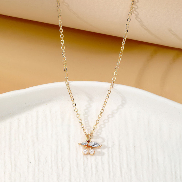 Geometric Fashion Angel Portrait Rose Flower Pendant Multi-Layer Women's Necklace Set Coin Necklace