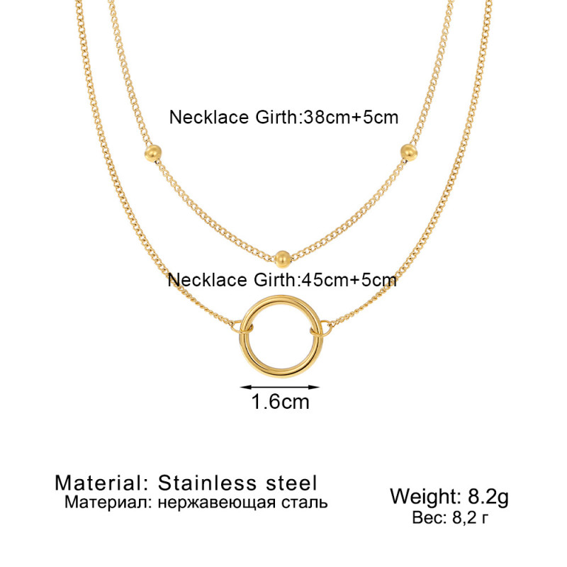 Cross-border Non-fading Elegant Light Luxury Gold-plated Exquisite Stainless Steel Necklace for Women Versatile Fashion Butterfly Collarbone Chain for Women