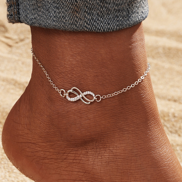 Retro Multi-Layer Butterfly Star Fishbone Chain Anklet for Women, Niche Exotic Style Tassel Anklet Set for Women, Nec...