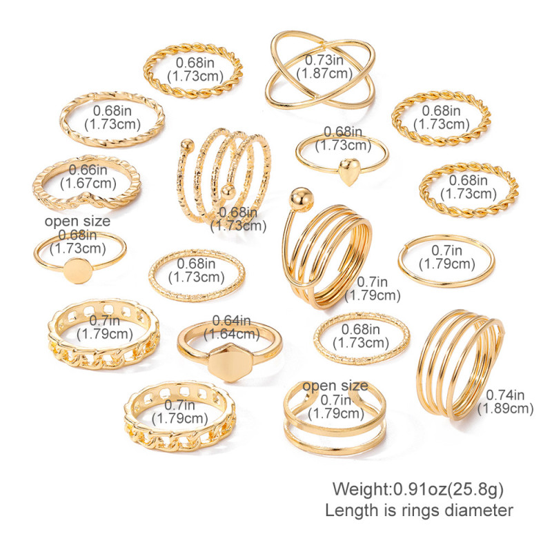 Cross-Border Electroplated Black Butterfly Inlaid Diamond Ring Mixed Batch Pearl Ring Women's Niche High-End Knuckle Ring 23-Piece Set