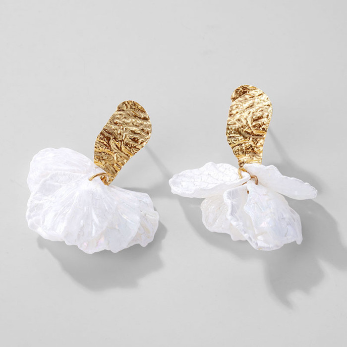 European and American Natural Beach Shell Conch Gold-Plated Earrings Bohemian Style Beach Conch Pendant Necklace Wholesale