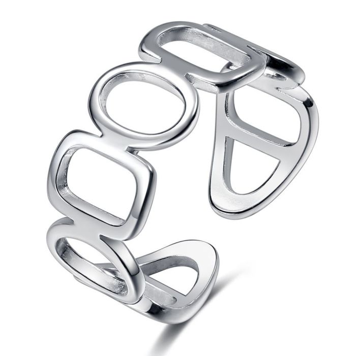 Cross-Border Source European and American Metal Jewelry Open Couple Rings Exaggerated Style Punk Style Adjustable Rings Wholesale