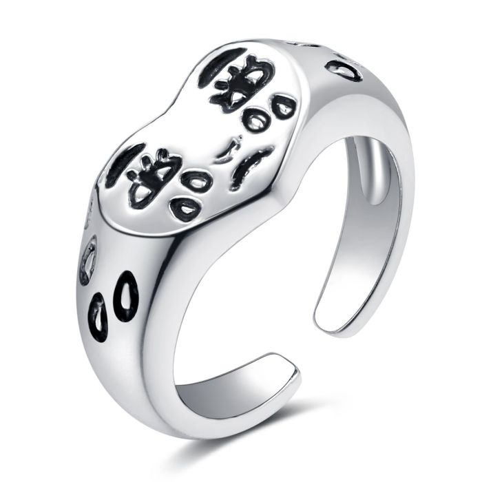 Cross-Border Source European and American Metal Jewelry Open Couple Rings Exaggerated Style Punk Style Adjustable Rings Wholesale