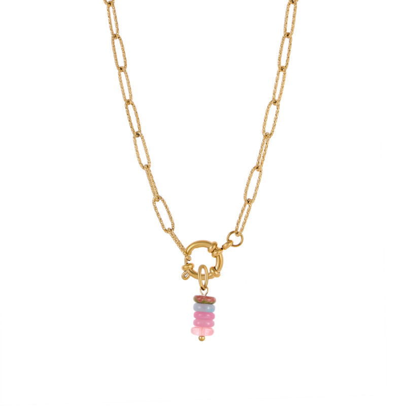 Cute Ice Cream Jewelry Accessories Natural Stone Turquoise Pendant Accessories Cross-Border Hot-Selling Accessories