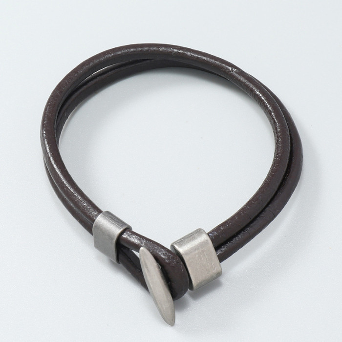 New Retro Jewelry Simple Personality Leather Bracelet Trendy Fresh Couple Jewelry Bracelet Source
