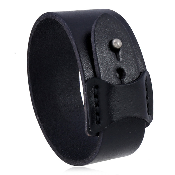 European and American New Style Accessories Amazon Wish Hot-Selling Retro Simple Men's Leather Bracelet Cross-Border Hot Sale