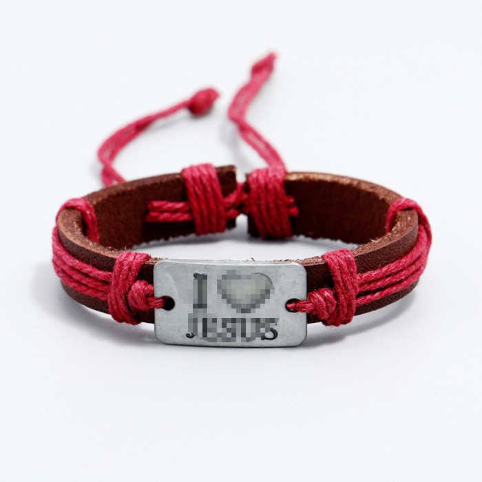 European and American Trendy Jewelry Personality Adjustable Braided Leather Bracelet Simple Retro Unisex Bracelet Jewelry