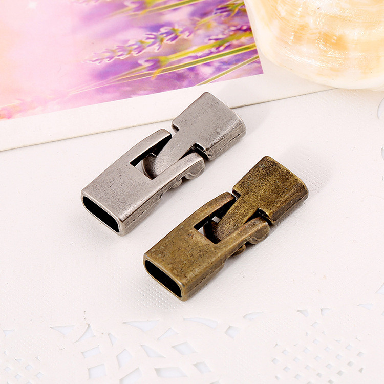 Punk Factory Direct Sale Handmade DIY Jewelry Materials Bronze Color Antique Silver Color Clasp Bracelet Semi-Finished Accessories