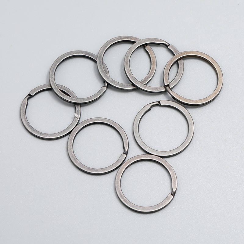 Manufacturer In-Stock Supply 30mm Key Ring Metal Key Ring Flat Ring DIY Jewelry Accessories Handmade Materials