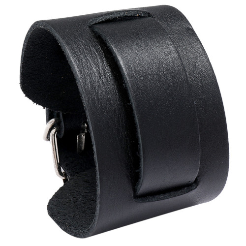 European and American Retro Foreign Trade Jewelry Factory Direct Genuine Leather Bracelet Punk Bracelet Punk Cross-Border Cowhide Bracelet