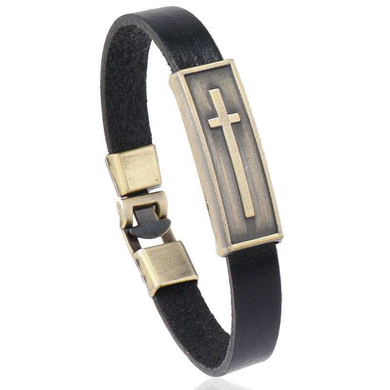 Cross Niche Design Bracelet for Men and Women, Simple and Unique Minimalist Style, Trendy Student Gift Jewelry