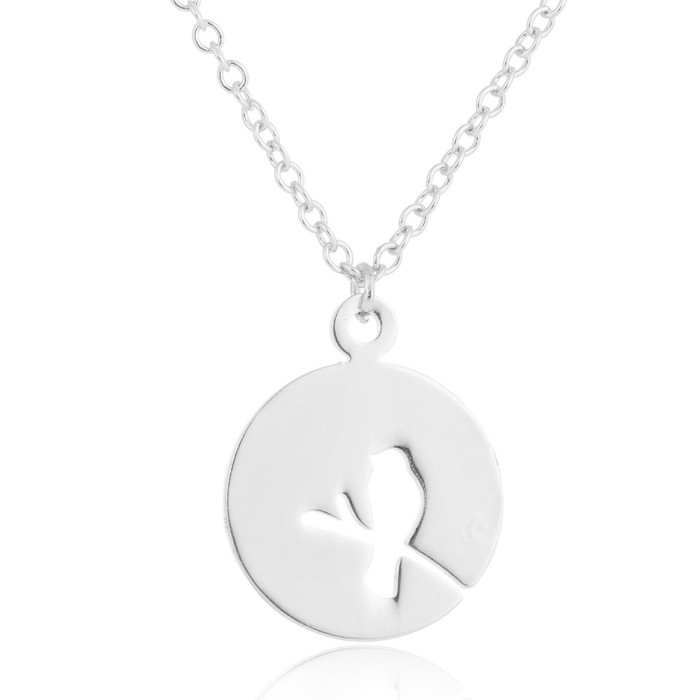 Spring Accessories African Japanese Korean Simple Stainless Steel Pendant New Bird Flower Stamen Leaf Geometric Necklace