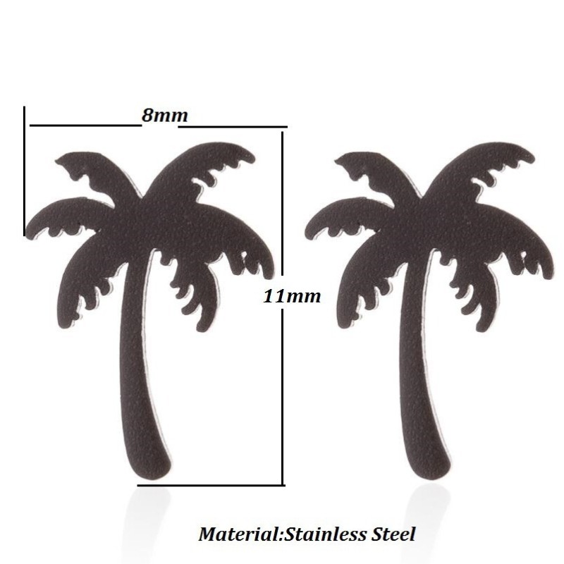 European and American Bohemian Style Coconut Tree Women's Earrings Summer New Fashion Personality Fresh Forest Style Earrings