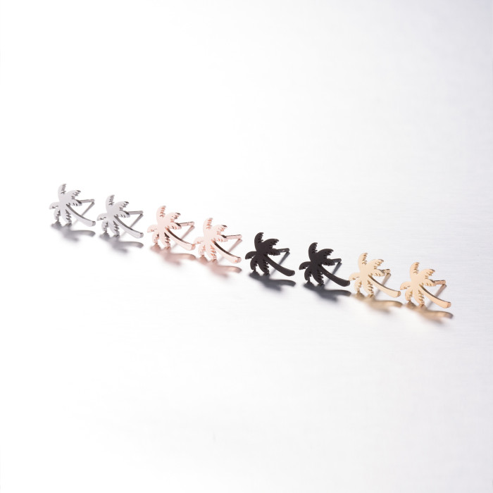 European and American Bohemian Style Coconut Tree Women's Earrings Summer New Fashion Personality Fresh Forest Style Earrings