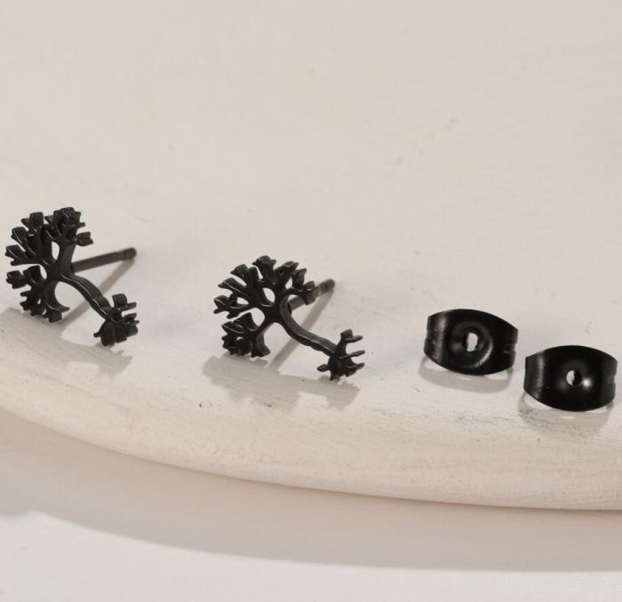 Personalized Creative New Stainless Steel Earrings Ins Korean Fashion Smooth Asymmetric Earrings Wholesale