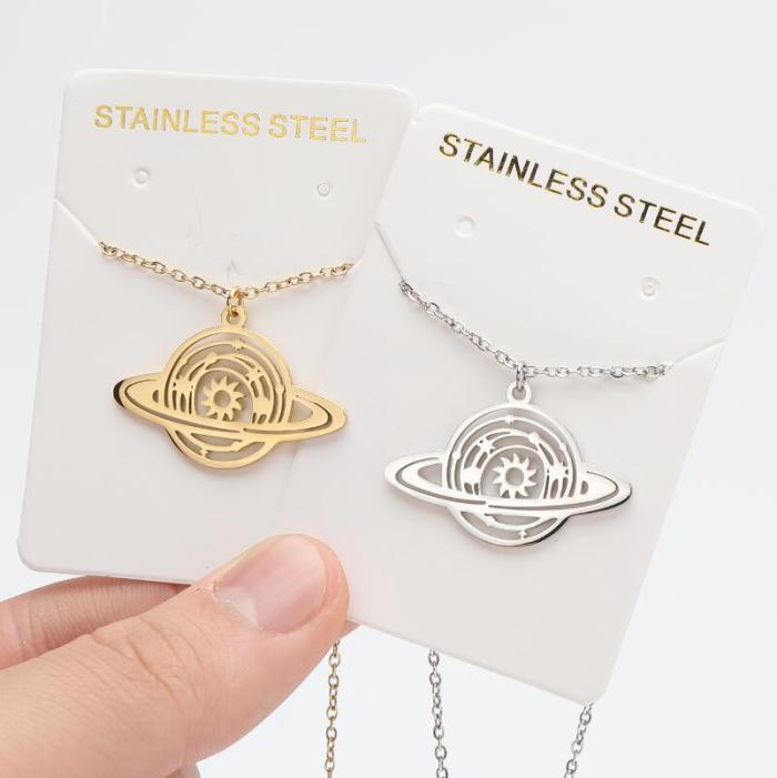 French New Style Pattern Pendant Necklace Fresh Ins Style Clavicle Chain Design Fashion Personality Temperament Necklace