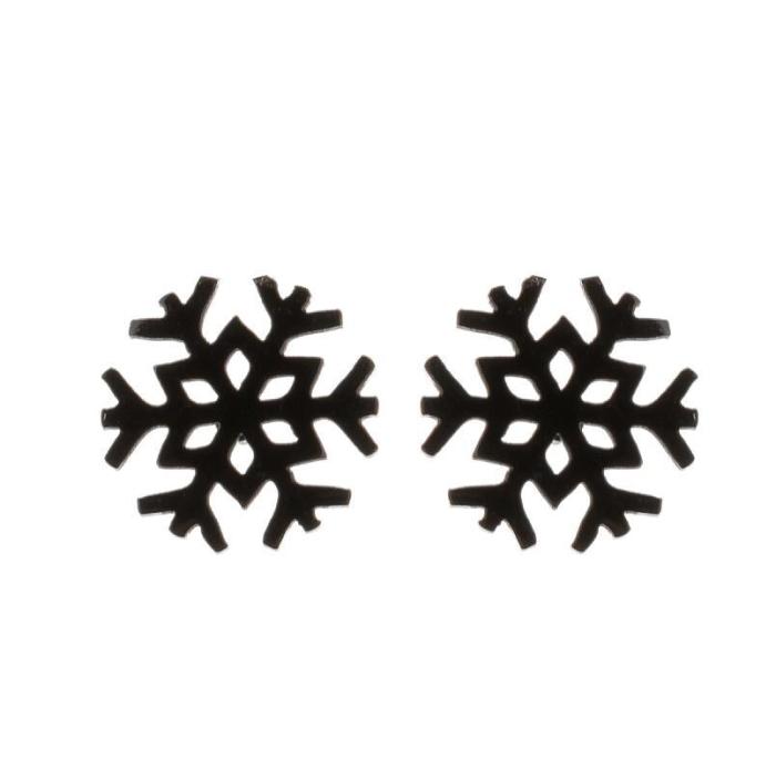 Fashion Snowflake Earrings for Women, Stylish Cartoon Apple Christmas Tree Earrings, Christmas Eve Gift Wholesale