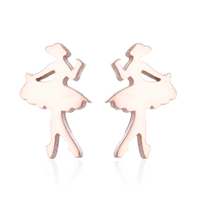 Triangle New Christmas Tree Earrings Ins Female Temperament Fashion Girl Style Cross Star Geometric Simple Earrings