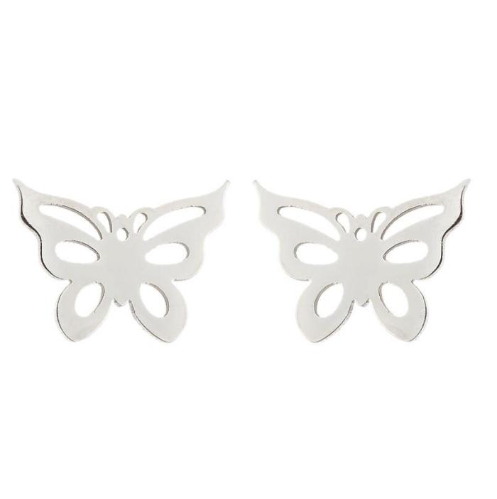 New Butterfly Earrings for Women, Forest Style, Fresh and Simple, Stainless Steel Small Animal, Various Butterfly Earrings, In Stock Wholesale