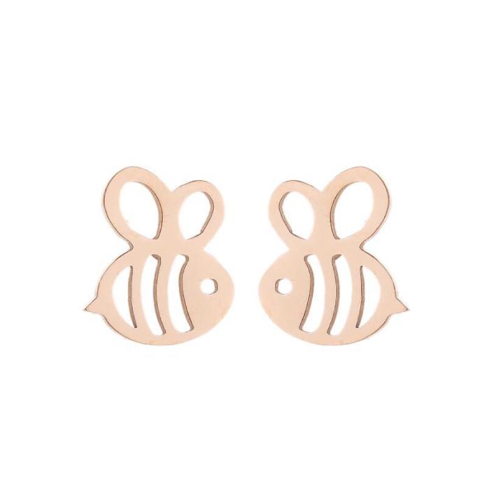 Shuangshuo Stainless Steel Butterfly Earrings for Women, Fresh Hollow Design, Korean Style, Wholesale Small Items Fro...