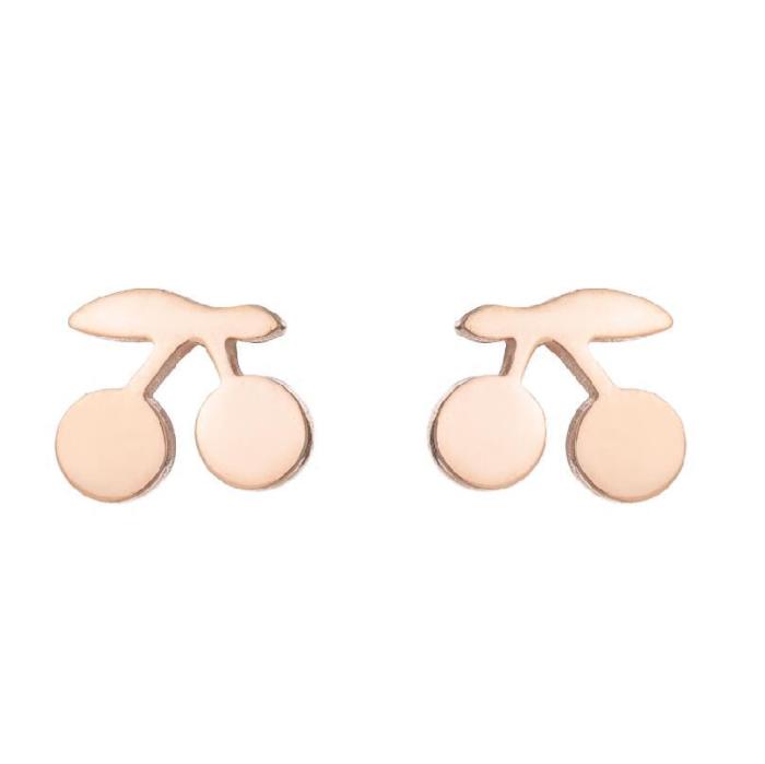 New Flower Earrings Ins Female Casual Ear Jewelry Temperament Geometric Maple Leaf Star Cherry Love Earrings