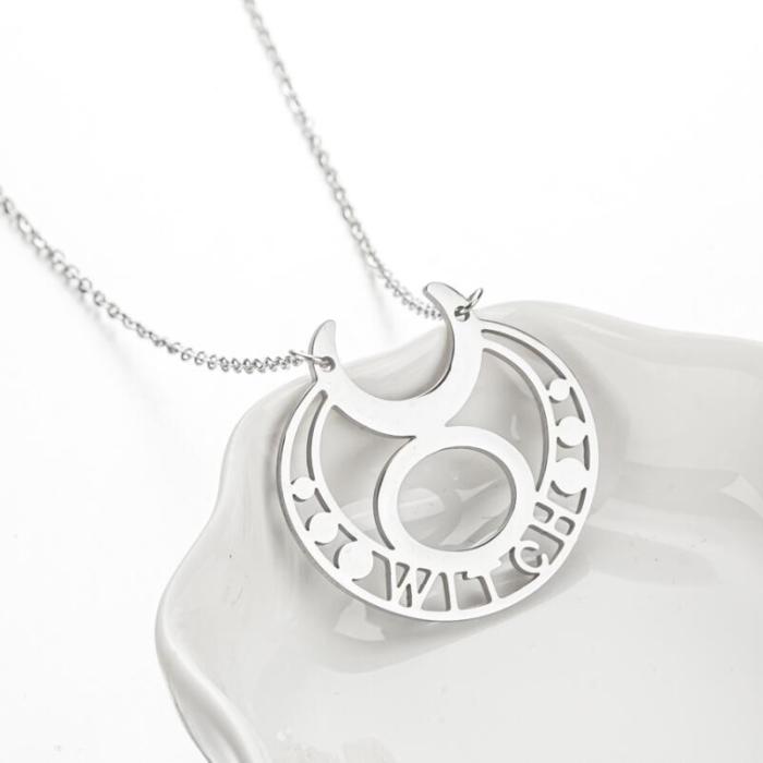 Jewelry Personality Stainless Steel Geometric Simple Pendant Jewelry Wholesale Classic Stainless Steel Couple Necklace