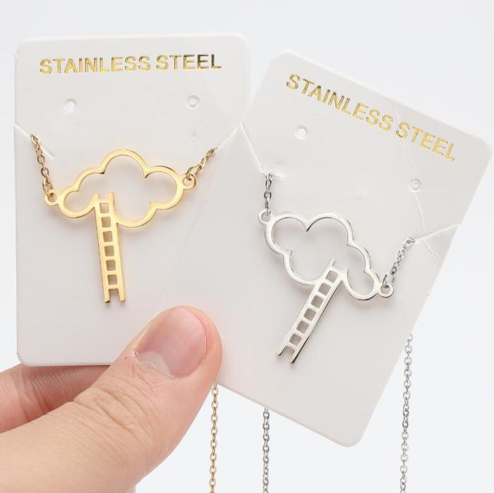 French New Style Pattern Pendant Necklace Fresh Ins Style Clavicle Chain Design Fashion Personality Temperament Necklace