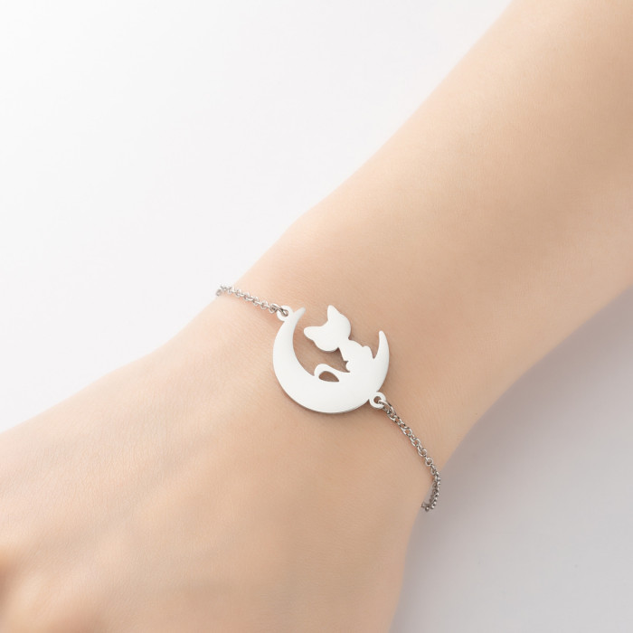 New Stainless Steel Bracelet for Women, Niche Style Fashion Jewelry, Stainless Steel Animal Bracelet, In Stock Wholesale