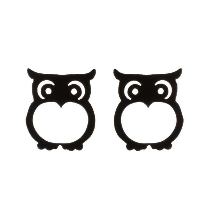 2025 Retro European and American Style Mini Stainless Steel Animal Earrings Cute Giraffe Snake Fish Rabbit Cat Ear Jewelry