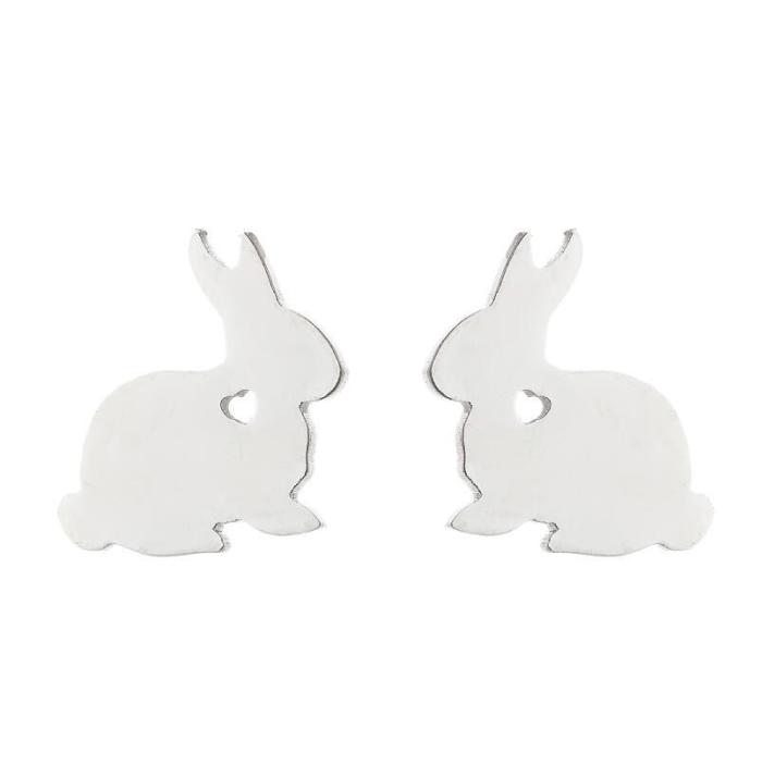 Fashion Animal Earrings Ins Fashion Girl Cute Pet Cat Puppy Rabbit Fish Earrings Ghost Ear Jewelry