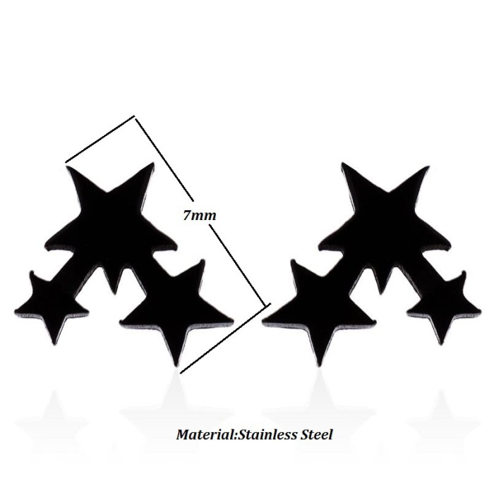 Triangle New Christmas Tree Earrings Ins Female Temperament Fashion Girl Style Cross Star Geometric Simple Earrings