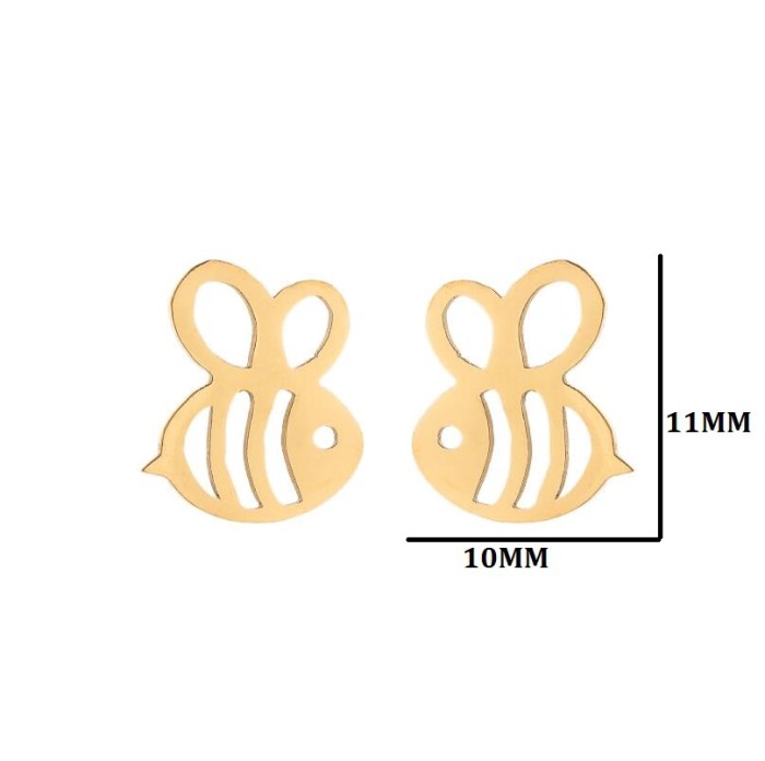 Shuangshuo Stainless Steel Butterfly Earrings for Women, Fresh Hollow Design, Korean Style, Wholesale Small Items Fro...