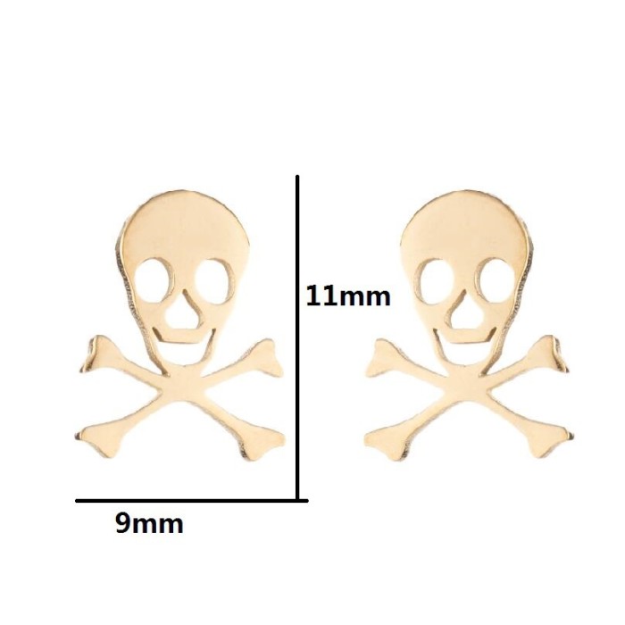 European and American Cross-Border Ear Jewelry Simple Style Fashion Halloween Pumpkin Ghost Skull Spider Web Earrings Wholesale