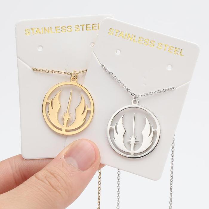 French New Style Pattern Pendant Necklace Fresh Ins Style Clavicle Chain Design Fashion Personality Temperament Necklace