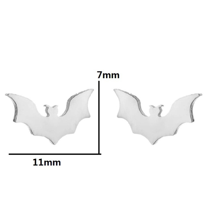 Amazon New Fashion Earrings Electroplated Simple Cat Dolphin Bat Earrings Elegant Simple Ear Bone Studs Wholesale